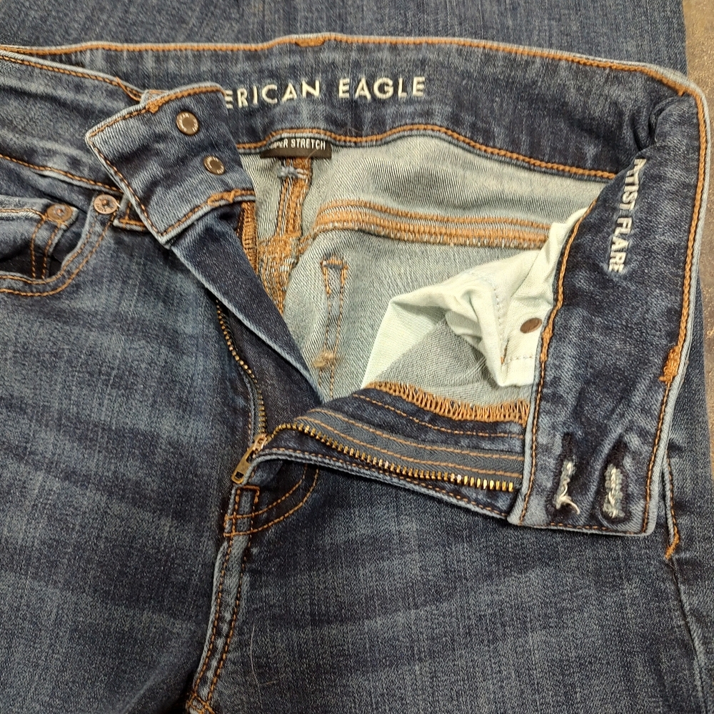 American Eagle Outfitters Blue Flare Jeans